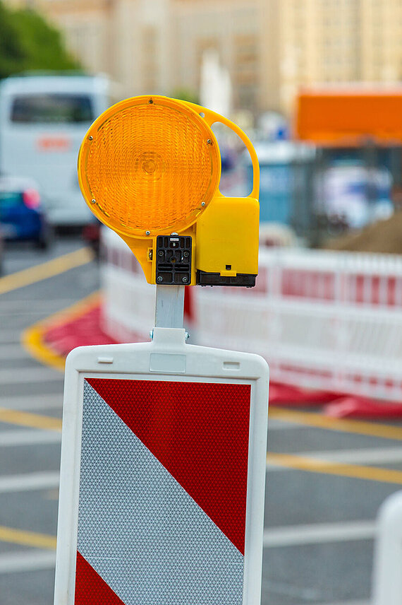 Straßenbaustelle