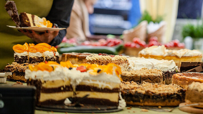 Gratis Kuchen von Völckes Hofladen auf der Grünen Messe