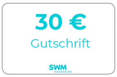 Grafik "30 EUR Gutschrift Jahresrechnung SWM"